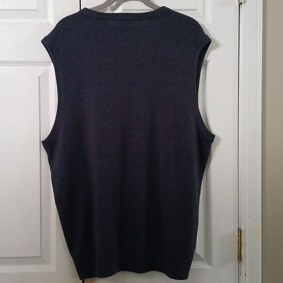 Dockers navy blue  v-neck sweater vest business casual Sz XL NWOT - Picture 5 of 5